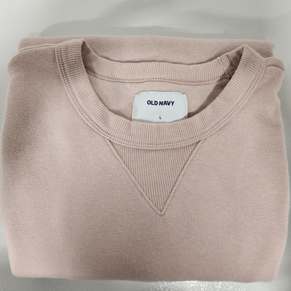 Old Navy Men's Soft Blush Crewneck Sweatshirt, Size Large